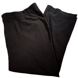 Catherines Right Fit Curvy Pants 26WP Black Elastic Waist Stretch Pockets